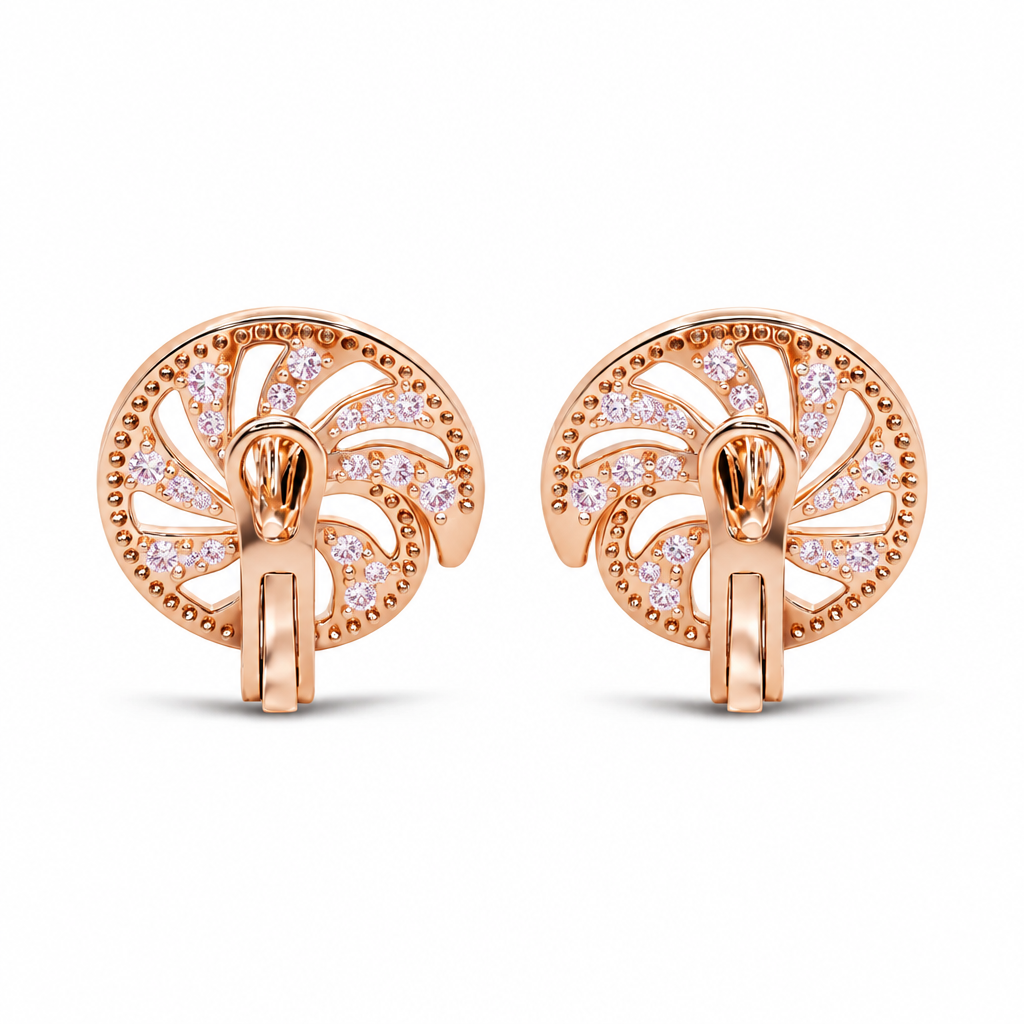 Rose Whirl Earring