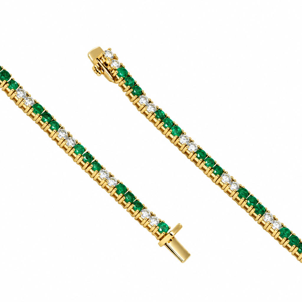 Bracelet tennis émeraude (Emerald Tennis Bracelet)
