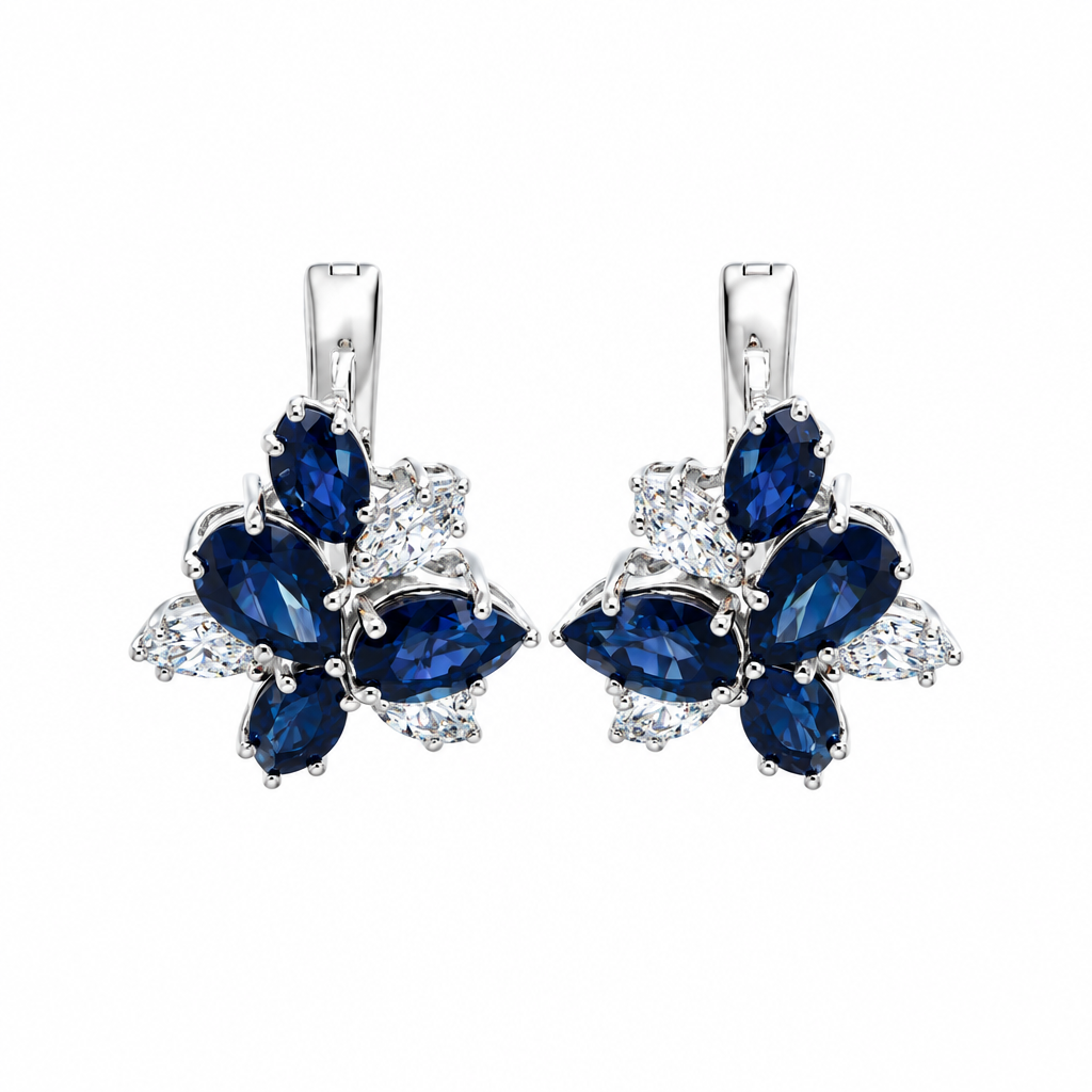 قرط ألماس إنجليزي بقفل (Diamond English Lock Earring)