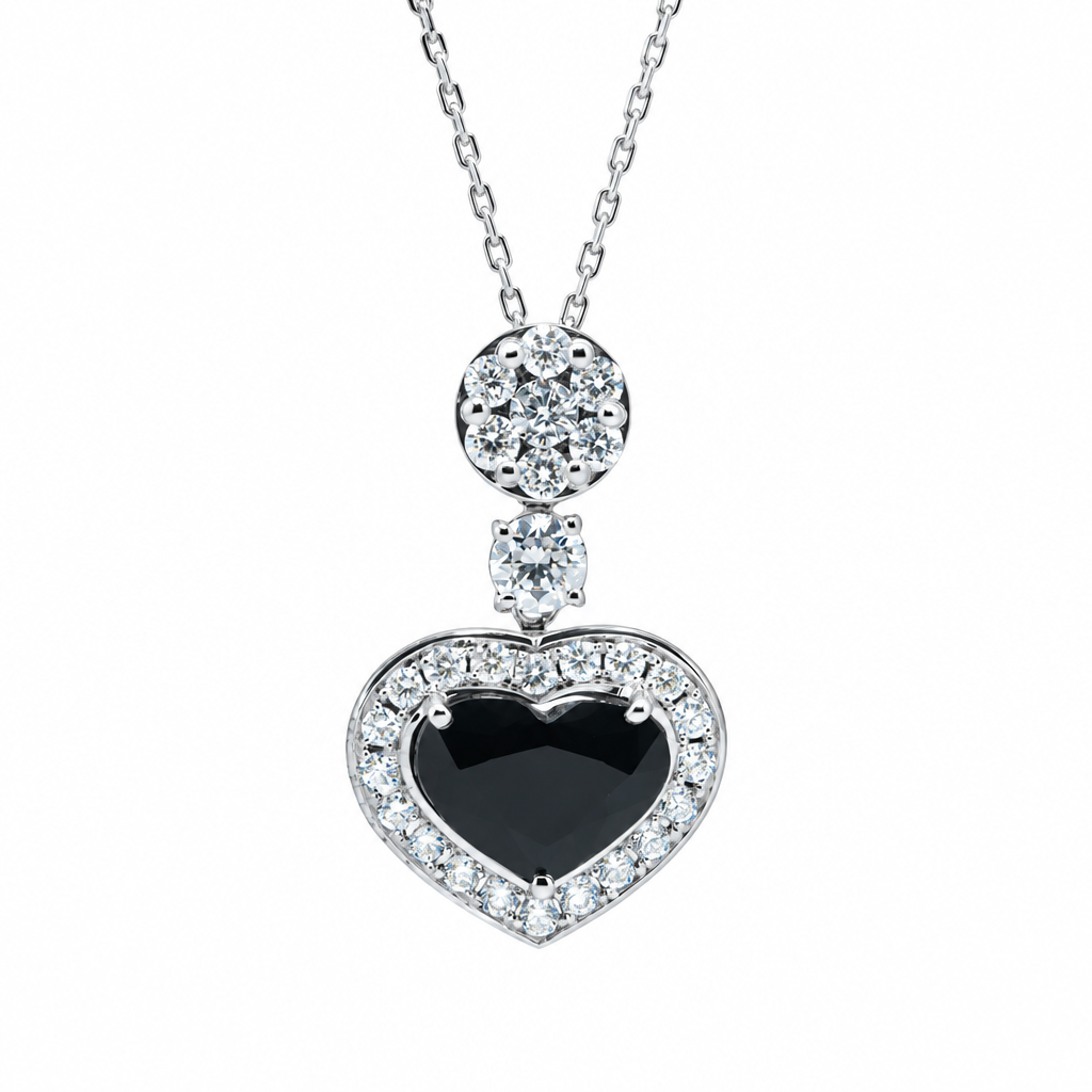 Collier Coeur de Minuit (Midnight Heart Necklace)