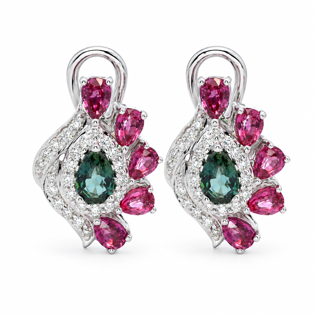 Boucle d'oreille Crimson Elegance (Crimson Elegance Earring)