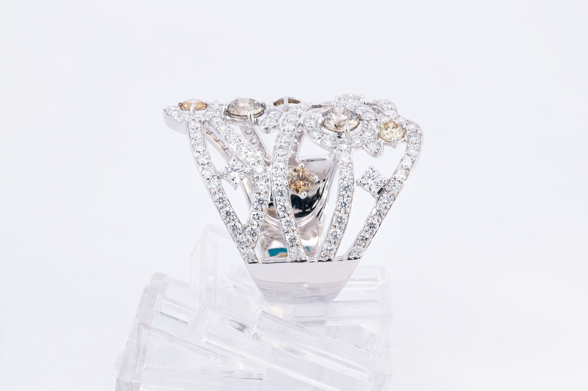 Golden Harmony Diamond Ring - Palaces Jewellery