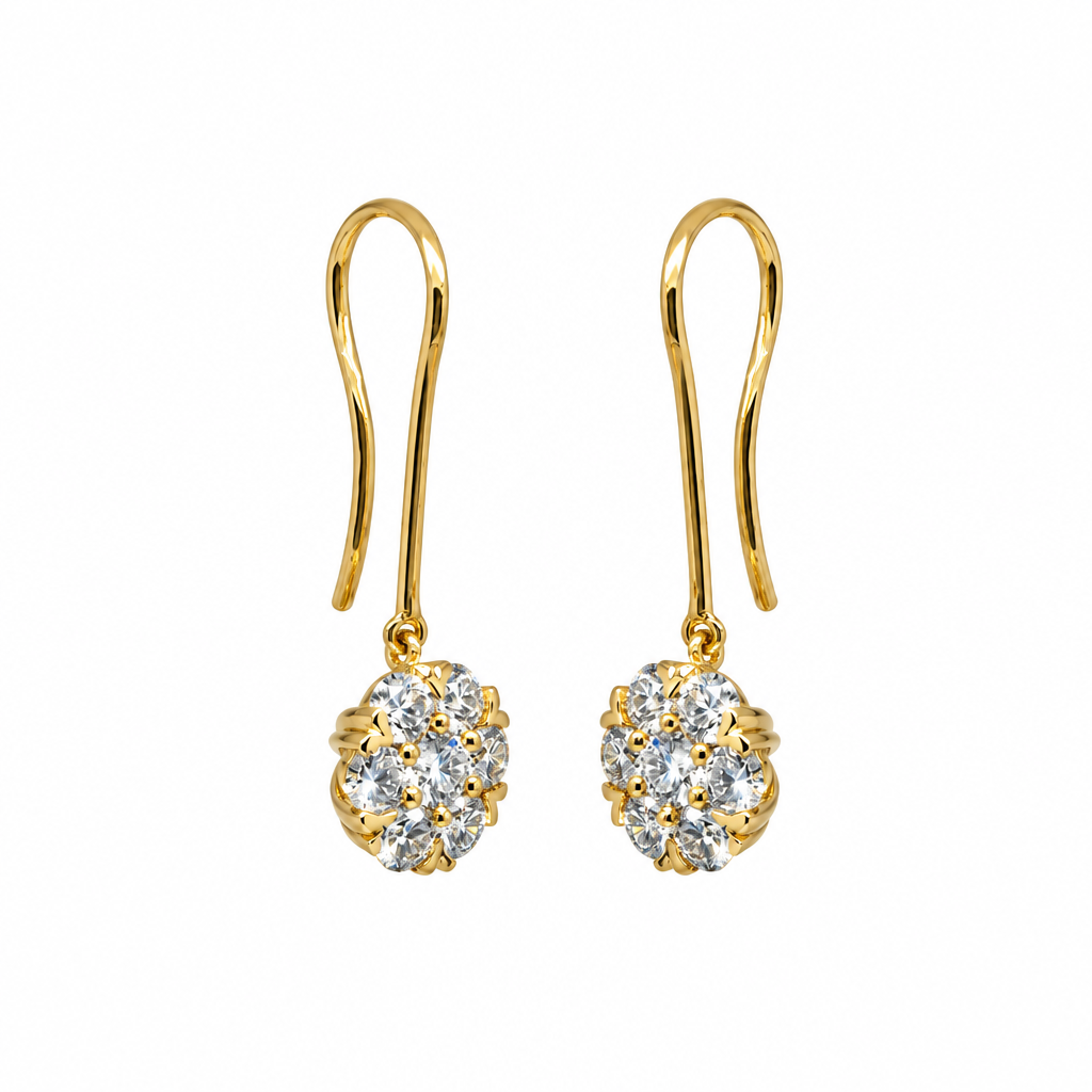 Pendiente colgante de diamantes (Dangling Diamond Earring)