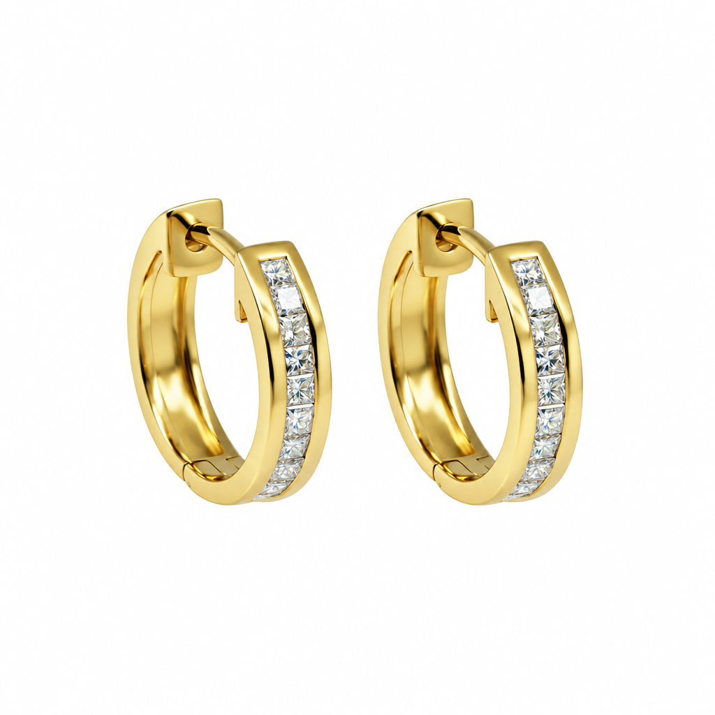 钻石耳环 (Diamond Hoop Earring)