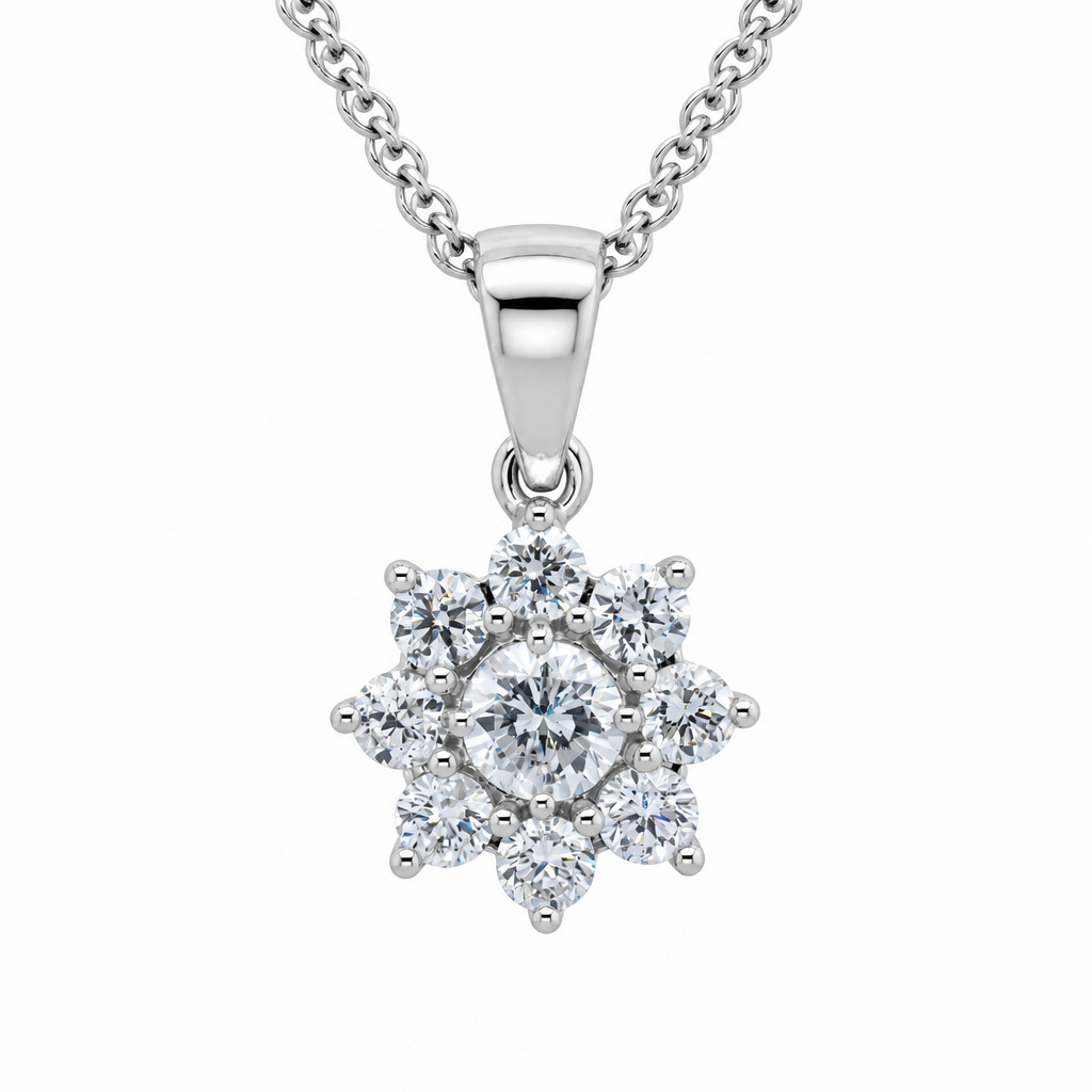จี้เพชรรูปรูเล็ต (Roulette Diamond Pendant)