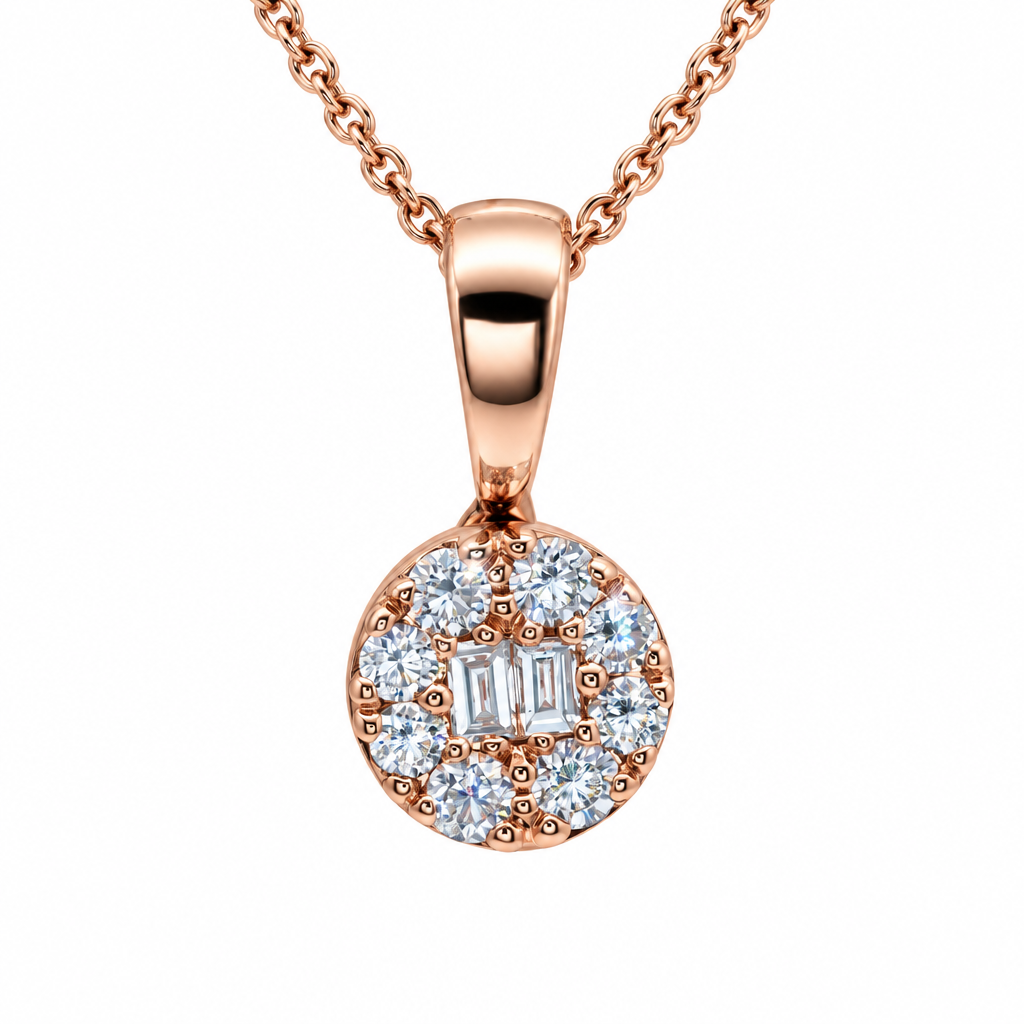 จี้เพชรรูปรูเล็ต (Roulette Diamond Pendant)