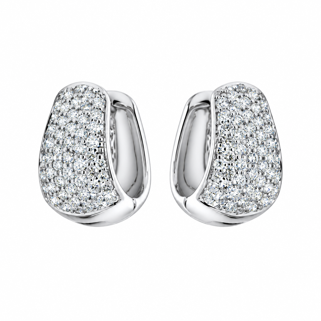 ต่างหูห่วงเพชร (Diamond Hoop Earring)