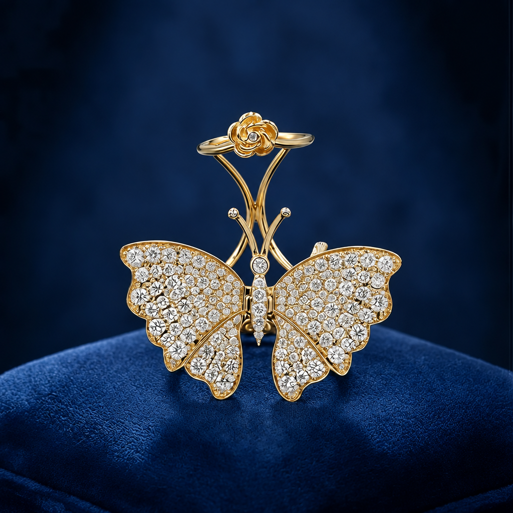 蝴蝶戒指 (Flutter Butterfly Ring)
