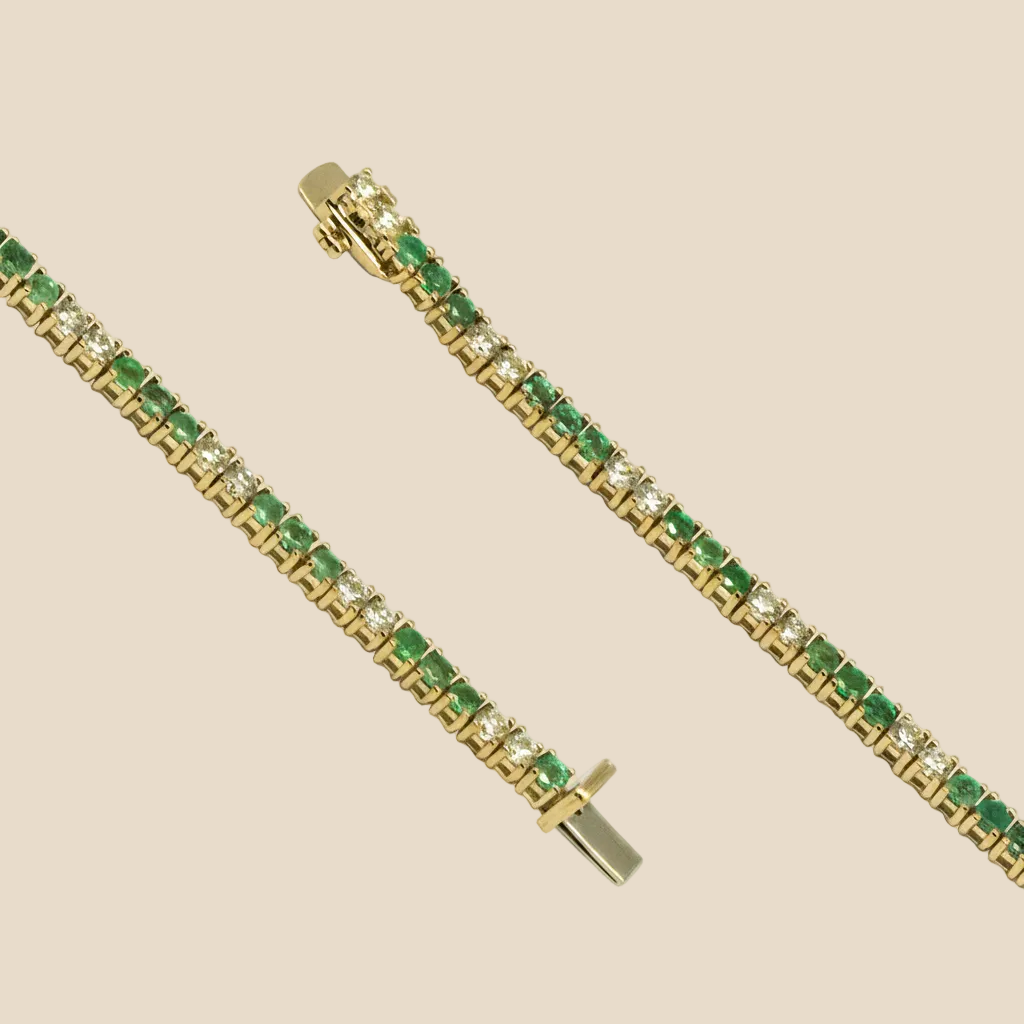 Emerald Tennis Bracelet - Palaces Jewellery