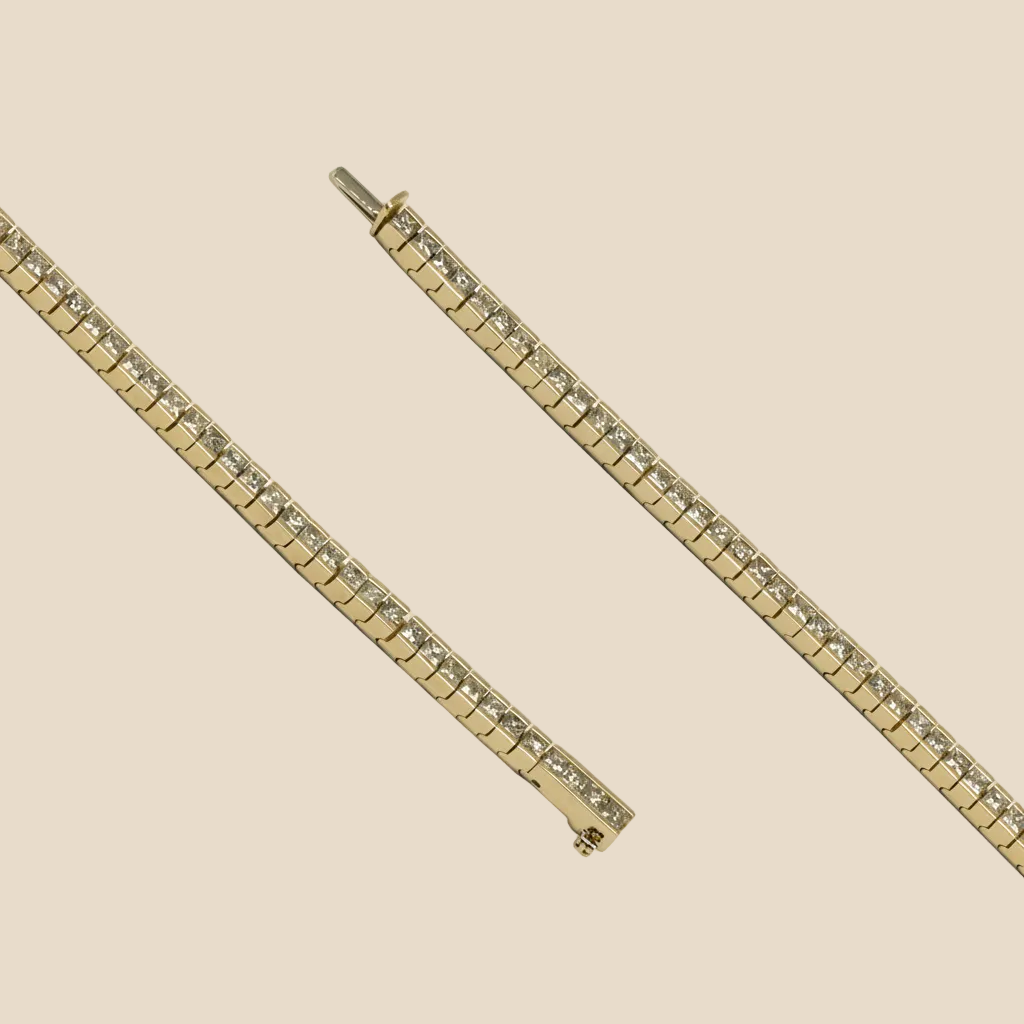 Squarecut Tennis Bracelet - Palaces Jewellery