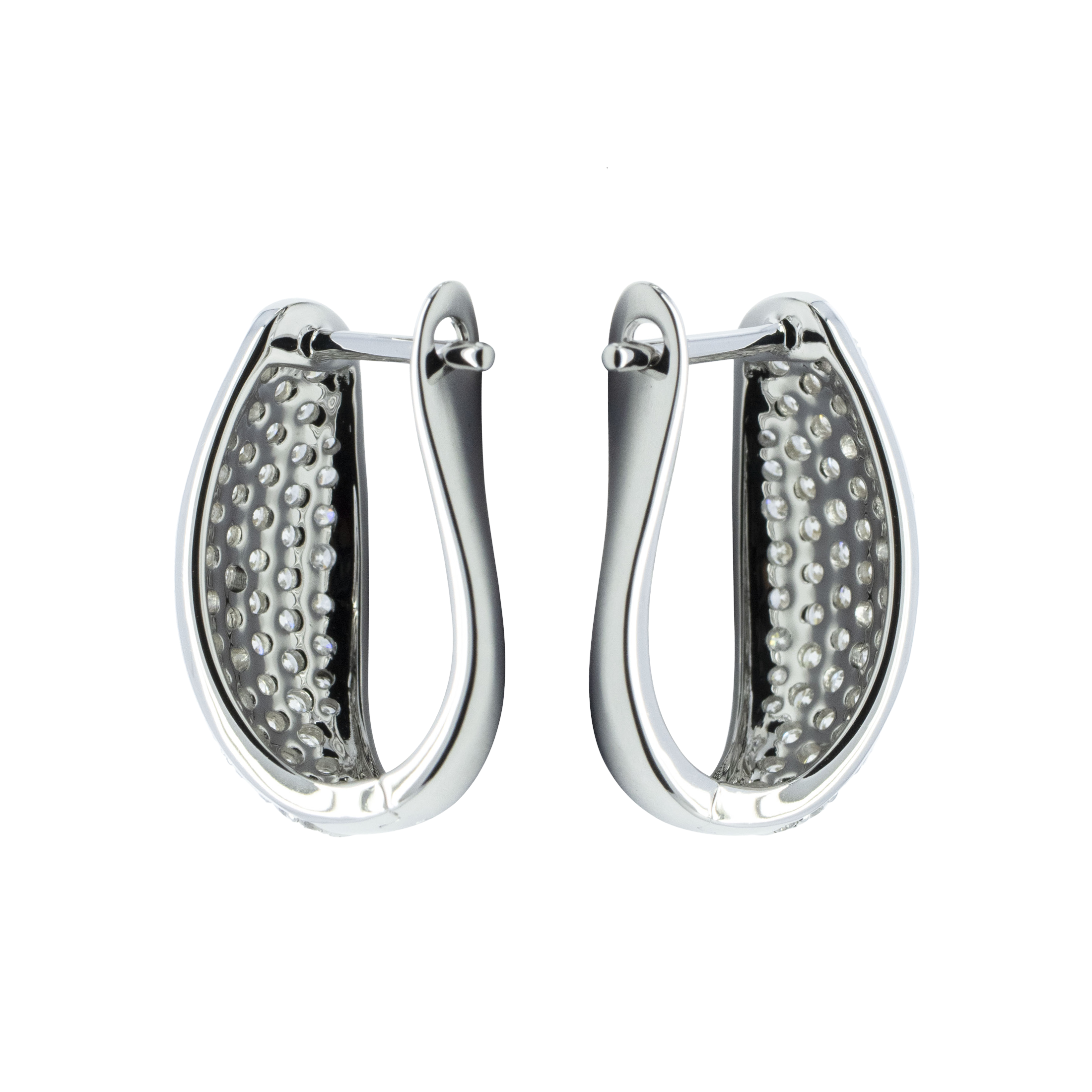 Huggie Pave Earring - Palaces Jewellery