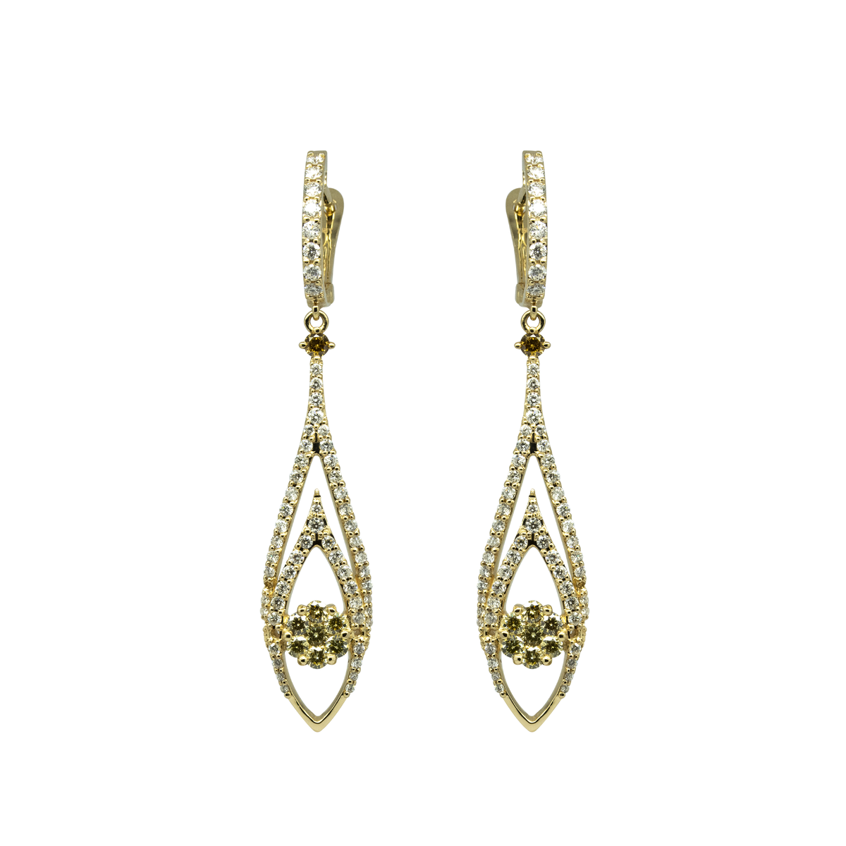 NO PRICE Dangling Diamond Earring - Palaces Jewellery