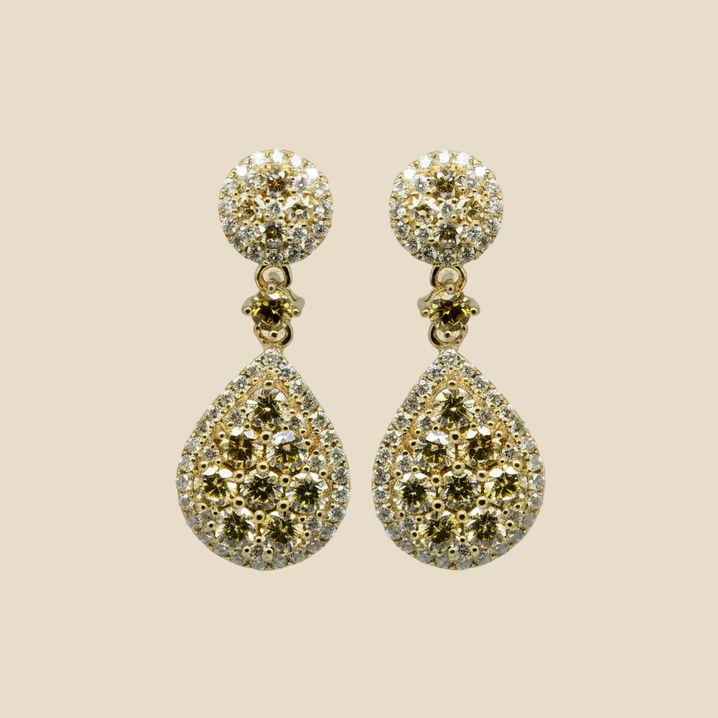 Teardrop Dangle Stud - Palaces Jewellery