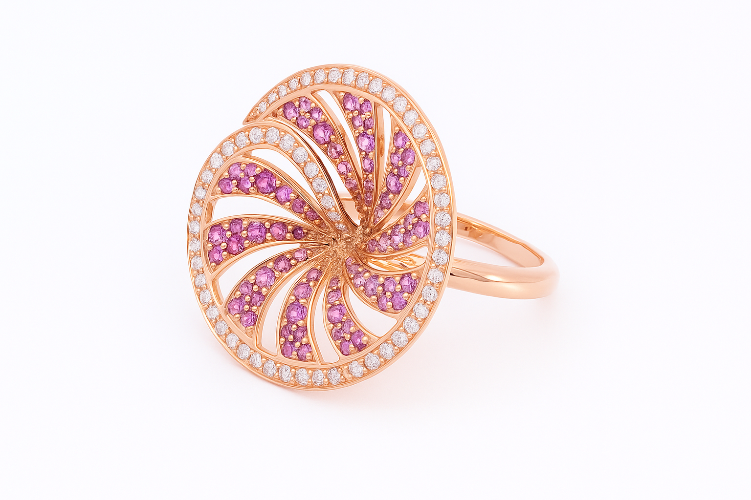 玫瑰旋風戒指 (Rose Whirl Ring)