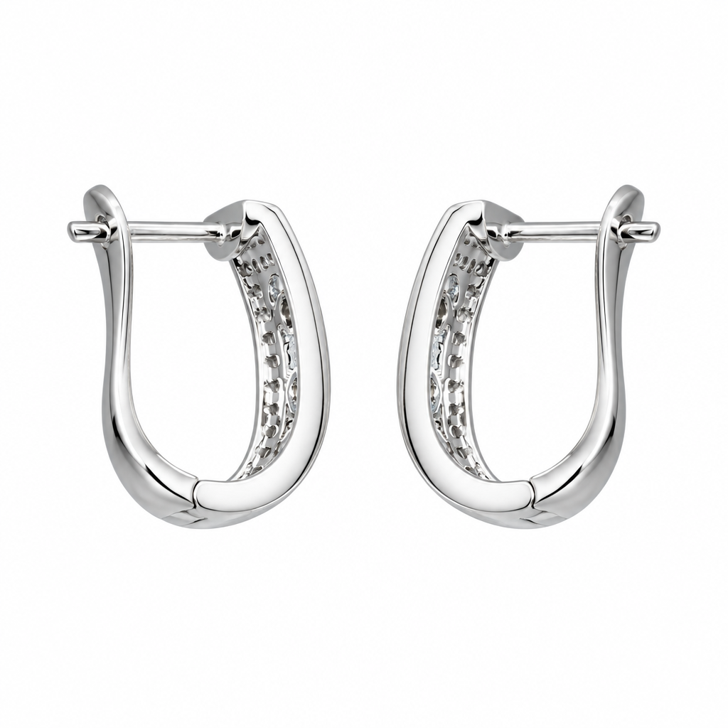 钻石英式锁耳环 (Diamond English Lock Earring)