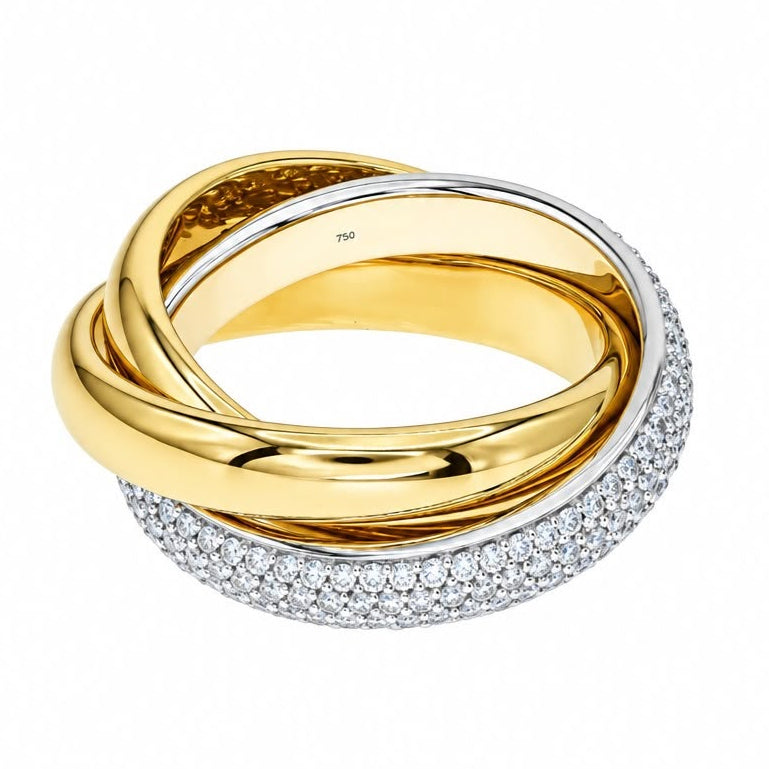 Fascia dell'eternità a forma di conchiglia (Scallop Eternity Band)